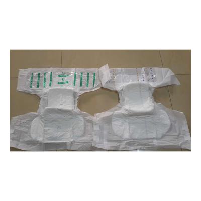 China Hot wholesale Chinese stock B-grade economic non-woven fabric factory sale printed adult diaper for sale