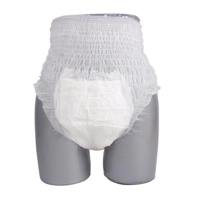 China Hot Selling High Quality Soft Breathable Absorption OEM Disposable Japanese Adult Diaper Plain Weave Pull Up Pants for sale