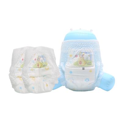 China Hot Selling Chinese Plain Weave Pull Up DiaperWholesale Cheap Price Baby Diaper Pants Medium Size Baby Diapers for sale