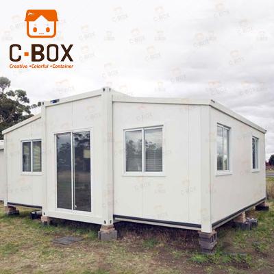 China Modern Australian Standards 2 Bedroom Luxury Prefab Modular Homes Prefab Expandable House 40ft Collapsible 20ft Container for sale