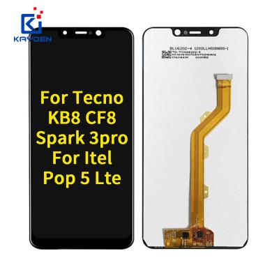 China high brightness & Best Quality High Saturation Mobile Phone LCD Screen For Tecno Kb8 /Cf8/Spark3Pro/For Itel Pop 5 Lte Display Lcd Screen for sale