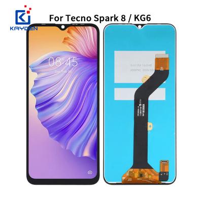 China high brightness & Factory Wholesale Original High Saturation LCD Display For Tecno Kg6/Kg7 LCD Screen For Tecno Spark 8/Spark 8P LCD Display for sale