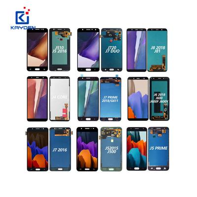 China high brightness & High Saturation Mobile Phone LCDs For Samsung J1 J2 J3 J4 J5 J6 J7 J8 LCD Display Display for sale