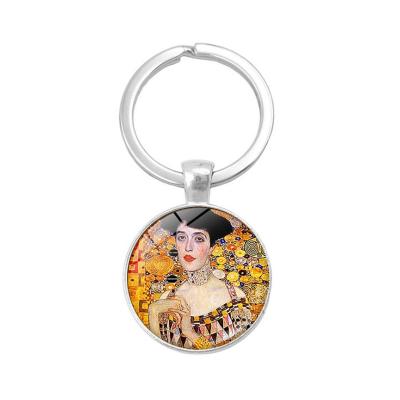 China Top Quality Klimt Metal Keychains Top Quality Business Key Chain Stainless Steel Metal Key Chain for sale