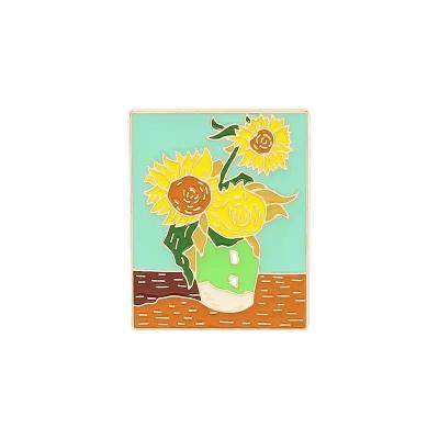 China Stainless Steel Van Gogh Gold Pins for sale