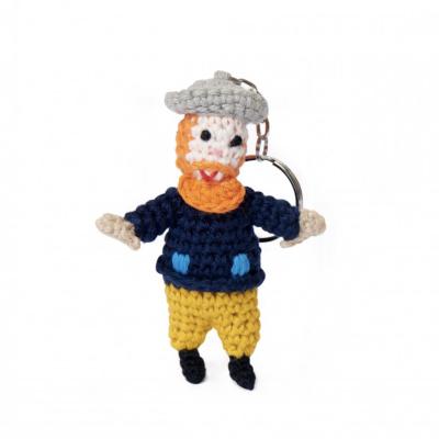 China Metal Van Gogh Small Doll Keychains for sale