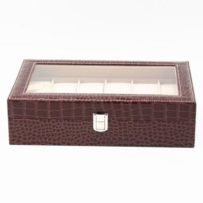 China Hot popular leatherette watch storage watch display with 12 slots for for christmas promotion gift watch storage packaging china factory for sale