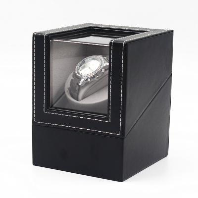 China Cheap Watch Storage Price PU Leather Watch Winders Box For Men 1 Single Watch Winders Packaging Box for sale