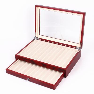 China Popular Luxury Wooden Gift Pen Display Case with 23 Slots for Men's Gift Fountain Pen Storage Packaging Box Wholesale for sale