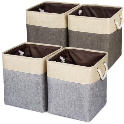 China High Quality Viable Clothes Storage Box with Handle Foldbale Children's Toy Storage Bag Laundry Cloth Organizer Dirty Storage Box for sale