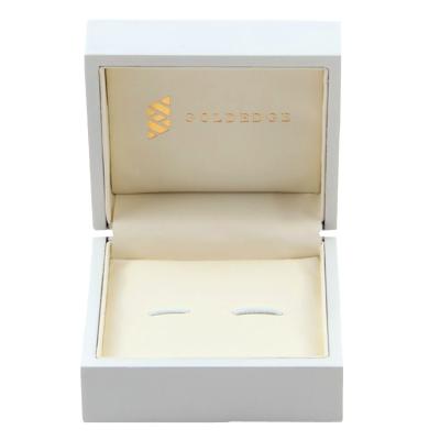 China Customized Stylish Wooden Cufflinks Storage Cufflinks Packaging Box For Man Gift Cufflinks Display Storage China Cufflink Case Factory for sale