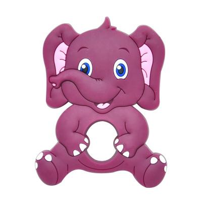 China Wholesale BPA Free Animal Elephant Chew Toy Teething Shape Baby Silicone Soft Silicone Teether for sale