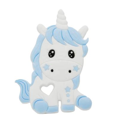 China Silicon food grade silicone baby unicorn toy baby teethering teether for little kid for sale