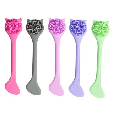 China For Home Use New Arrival Silicone Double Sided Nose Brush Cleansing Clean Beauty Skin Care for sale