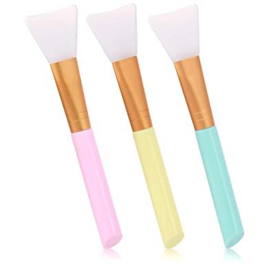 China Long Rod Silica Gel Face Mask Brush Beauty Tool Facial Mask Facial Stick Silica Gel Mask Brush for sale