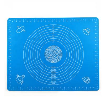 China Disposable Silicone Baking Mat Reusable Nonstick Pastry High Temperature Silicone Rolling Pin Backing Pad for sale