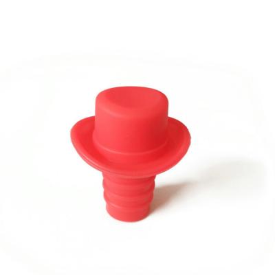 China Wine Reusable Wholesale Silicone Bottle Cap Light Weight Small Stopper For Wine Sealed for sale