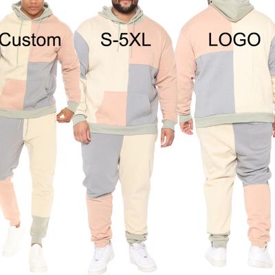 China 2022 Thermal High Street Sports Matching Oversized Hoodies And Pants Plus Size Men's Two Piece Sets for sale