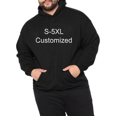 China Customized Loose Oversized Hoodie Anti Shrink Design Plain Pullover Plus Size Men's Hoodies and Sweatshirts for sale