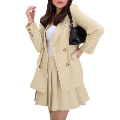 China 2021 two-piece set of half skirt suit Autumn New Suit Casual Summer Temperament Anti-wrinkle for sale