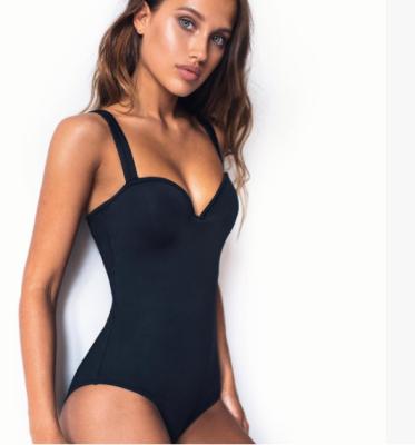 China Solid-Color Breathable Classic One-Piece Swimsuit Multicolor One-Piece Bikini New On Hot Sale for sale