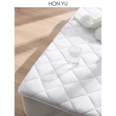 China Queen Size Cotton Pillow Cover Topper Quilted Fitted Anti Dust Mites Anti Dust Breathable Mattress Topper Cooling Breathable Mattress With Pocket 8-21