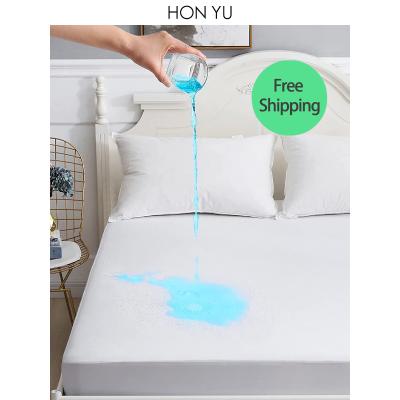 China Anti-Pull Custom Mattress Protector Free Shipping Premium Hypoallergenic 100% Waterproof Mattress Cover for sale