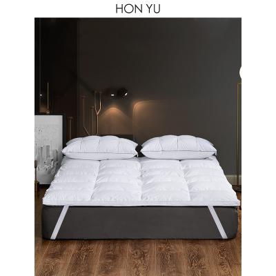 China Removable Mattress Topper Mixed Cover for Home Hotel Duck Feather and Microfiber MT04 High Quality Wholesale with White Bedroom Home Furniture for sale