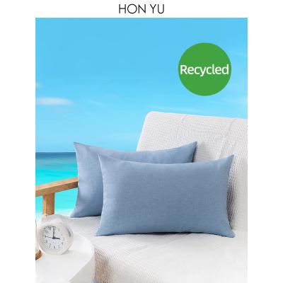 China Waterproof Decorative Throw Cushion Pillow Filling Recycled Polyester For Outdoor Garden Patio Furniture for sale