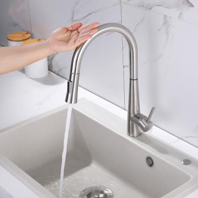 中国 Sense Faucets Koen Kitchen Faucet Touch Sensor SS 304 Laser Set OEM Head Logo Accessory Style Surface Technical Logo Mark Solid Spray Parts 販売のため