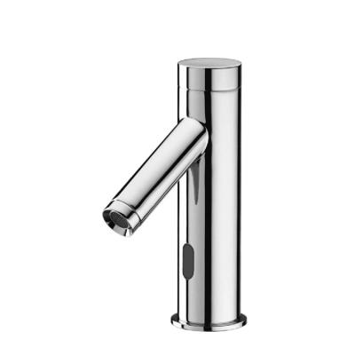 China Exquisite Sense Faucets Chromed Brass Material Manufacturing Touchless Metered Sensor Faucet for sale