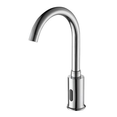 China Commercial Brass Faucet Household Hot And Cold Water Spring Spring Kitchen Sensor Faucet Automatic Touchless Function for sale