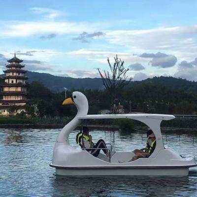 China Pedal boat on the original cheap fiberglass pedal water park electric sea maker boat for lake for sale