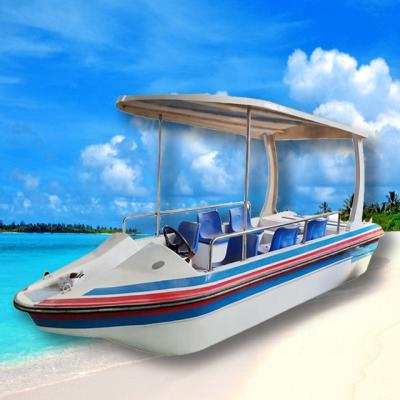 China Electric boat on the sea self draining pedal boat water park play equipment electric boat for sale (M-080) for sale