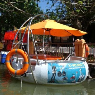 China Guangzhou Direct Selling Electric Boats Outdoor Leisure Donut BBQ Entertainment Boats Factory Price for sale