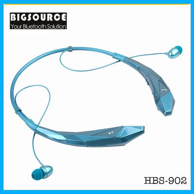 China New HBS-902 Stereo Bluetooth headphone With mic Unique wireless sports neckband Headset for sale