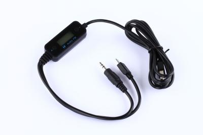 China In-car FM Audio Transmitter handsfree 3.5mm FM Transmitter Audio Adapter Car Kit for sale