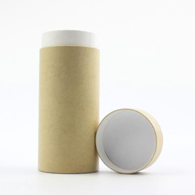 China Recyclable Custom Natural Oval Deodorant Stick Cardboard Packaging Containers Eco Friendly Lift Up Kraft Paper Tube for sale