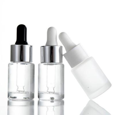 China 10ml cosmetic frosted glass dropper bottle for essential oil for sale