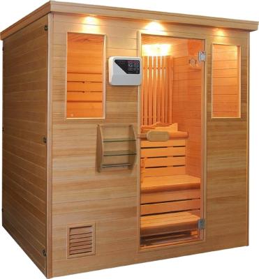 China Wholesale Portable Modern Home Far Infrared Wooden Computer Control Panel Factory Sauna Bath Room for sale