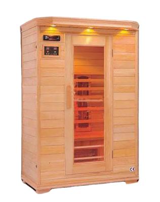 China Computer control panel factory sale tourmaline steam bath 2 people direct far infrared mobile steam sauna room for sale