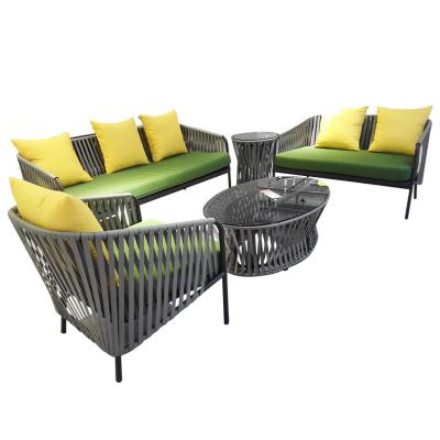 China Foshan Weather Furniture Garden Outdoor Leisure Furniture Patio Rattan Wicker Outdoor Sofa Set for sale