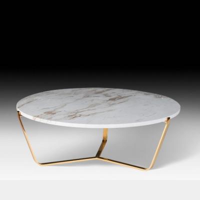 China Foshan modern modern stainless steel tea table and round shape coffee table for sale