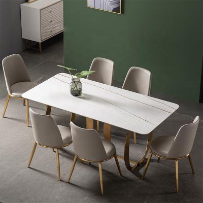 China Contemporary White Marble Onyx Dining Table Square Dining Table Sets (Others) Wedding Four Adjustable Chair for sale