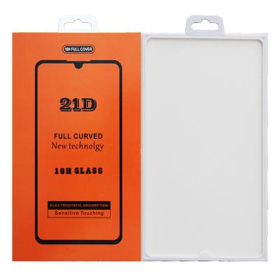 China Modern Stylish 21D Tempered Glass Package Box For Screen Protector Packaging Paper Box for sale