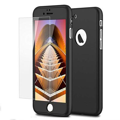 China Full Protect For iPhone7 Case 360 ​​Degree Full Protection Hard Slim Case For iPhone 7 With Tempered Glass Screen Protector for sale