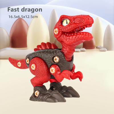 China Hot Selling Detachable Model Diy Assembly Toy Plastic Dinosaur Early Education Amazon Surprise Egg Gift Dinosaur Puzzle Toys Kids Capsule Model for sale