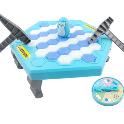 China Plastic Promotional Backup Penguin Breaking Ice Game Ice Penguin Trap Educational Toys for sale