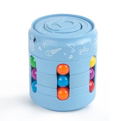 China Interesting Rotating Cann Food Box Colorful Cube Top Magic Beans To Relieve Children's Stress And Intellectual Development for sale