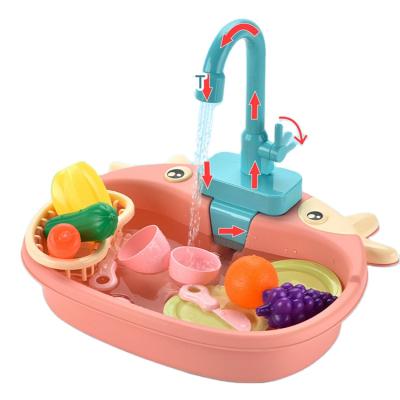 China Kitchen Set Toy Preschool Toy High Quality Kitchen Plastic Pretend Play Wash Up Sink Kitchen Happy Cooking Toys for sale